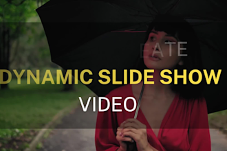 create a dynamic photo slideshow video