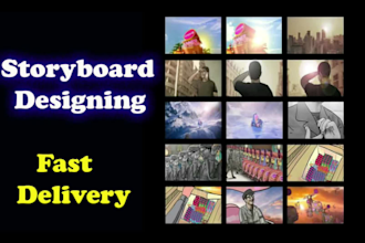 professional storyboard artist, create storyboard frames