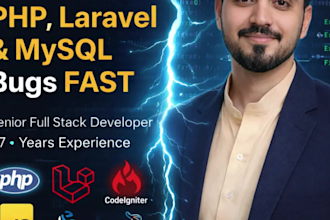 fix bugs and develop PHP, laravel, react and mysql apps fast