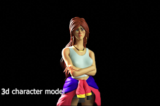 3d character model and texture in zbrush, cinema 4d, maya