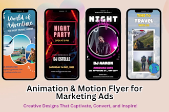create professional flyer animation for your brand