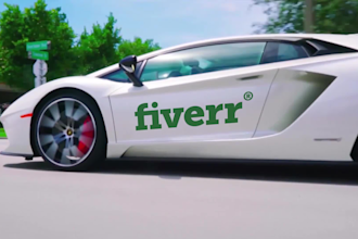 add your logo on a real video car