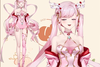 design and rig 2dvtuber avatar live2dvtuber rig live2d rigging vtuber commission