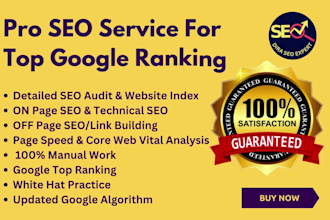 do pro SEO service for google top ranking