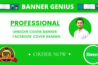 design impressive linkedin, youtube banner or facebook cover