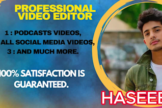 do video editing for podcast, zoom videos, interviews and webinars