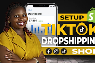 professionally setup and optimize tiktok shop, facebook shop and instagram shop
