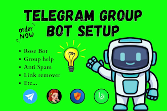 setup telegram bots for your group professionally