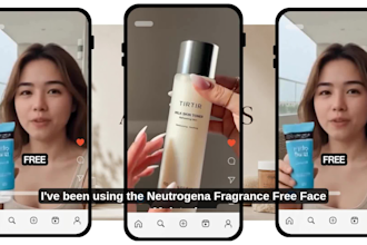 create ugc style video ads for skincare product, ai skincare video, cosmetic ads
