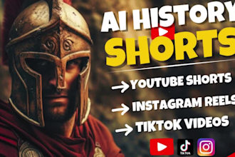 do viral ai history shorts for youtube, tiktok and instagram