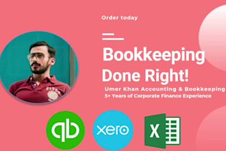 do bookkeeping on quickbooks online, desktop, xero, excel