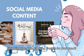 make social media content on mental health and wellness