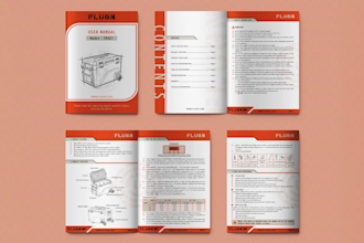 create technical instruction manual illustrations