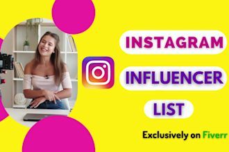research the best instagram influencer list for marketing