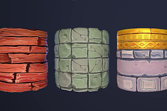 make hand painted stylized pbr textures for your videogame