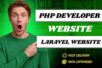 build a stunning laravel website unique php web app and seo friendly php website