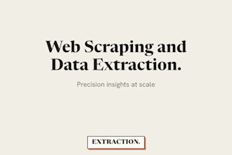 do web scraping, data extraction and scraping bots with python