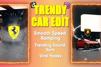 do trending reel car video editing with after affects