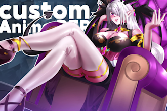 draw anime illustration for pfp, original character, fan art