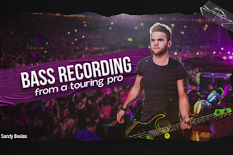 record bass, pro touring bass player, one direction, with multi platinum credits