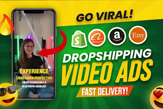 editing promotional video ads for dropshipping product