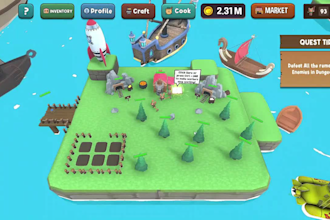 create rpg game, mmorpg game, moba game, stylized pixel art game