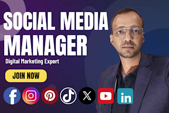 be your remotely social media marketing manager and content strategy