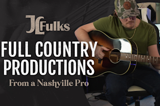 record a full production country song for you