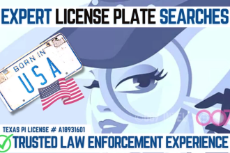 conduct background checks plus license plate expert verified pi