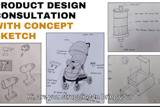 discuss your product design idea and provide concept sketch