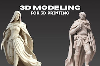 sculpt 3d character, figure, toy, and statue for 3d printing using zbrush