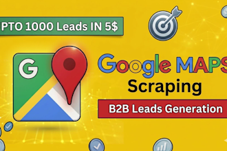 scrape google maps,lead generation and find b2b leads