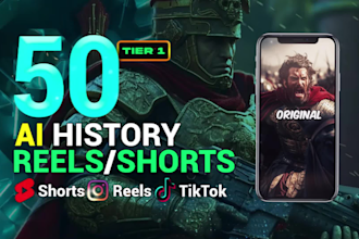 create ai history youtube shorts and instagram reels tiktok