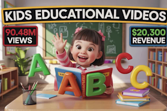 create viral learning video, kids educational videos and nursery rhymes