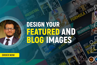 design website banner, featured and blog post image