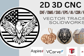 do industrial cnc drawing, dxf file for cnc laser cutting, engraving, svg