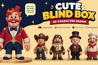 create multicolor blind box 3d models for 3d printing