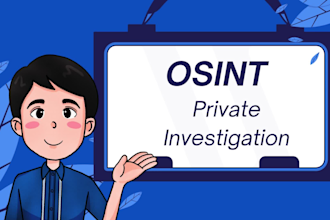 perform osint investigation and digital footprint