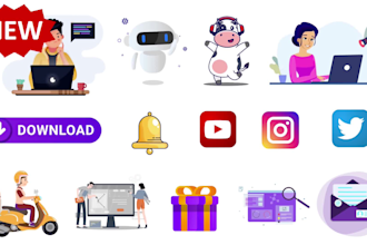 create isometric vector animation for website and app