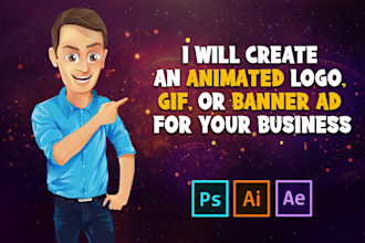 create animated gif images, logo, and animated web banners