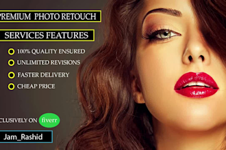 do best photo retouching on photoshop and lightroom