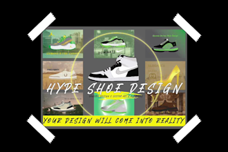 do a hypebeast level shoe design or sneaker design for you