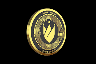 make 3d gold spinning coin animation 4k, crypto art, nft art, bitcoin