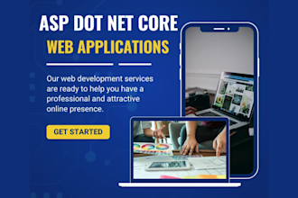 make asp dot net core mvc web application and websites