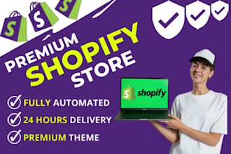 design a shopify print on demand store with printful and printify