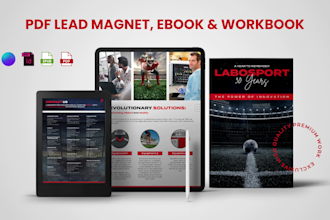 design PDF lead magnet, workbook and ebook design