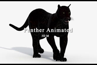 do realistic 3d animal animation 3d model and rigging for film and games cgi fur