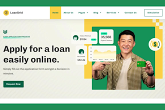 build loan website mortgage website business loan, payday loan finance website