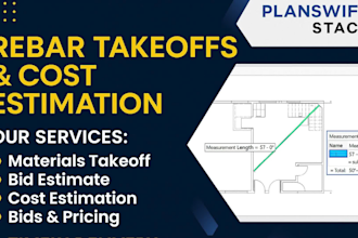 do accurate concrete and rebar takeoffs and cost estimation
