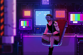 make pixel art backgrounds and landscapes animations